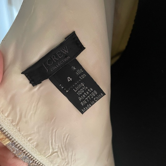 J Crew Collection Gold and Silver Metallic cocktail dress - Picture 6 of 13